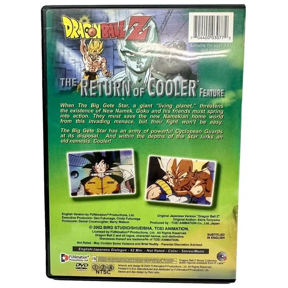 Dragon Ball Z: The Movie - Box Set 2 (DVD, 2002,‎ 3-Disc Set, Three Disc Set)